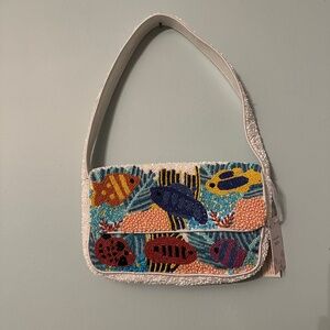 Fish beaded bag